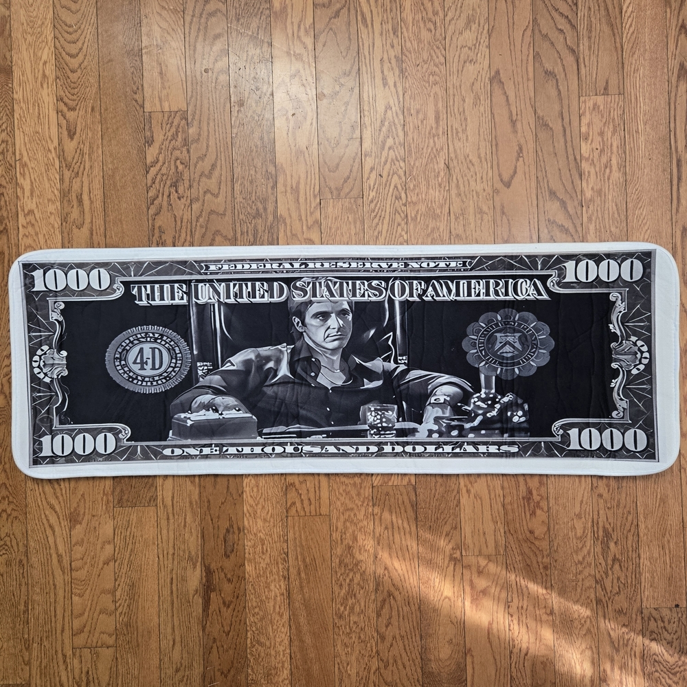 Scarface Tony Montana $1000 Bill Novelty Area Rug/Mat